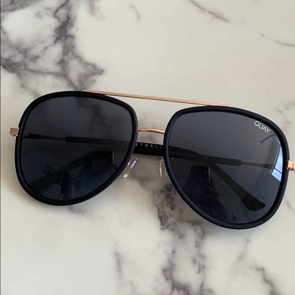 Quay Oversized Aviator Sunglasses